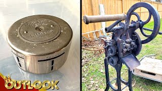 What Is This MYSTERIOUS Metal Container With Old Money Markings And This Machinery At An Auction? What Is This MYSTERIOUS Metal Container With Old Money Markings And This Machinery At An Auction?