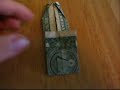 Origami-How to Make a Shirt out of a Dollar Bill