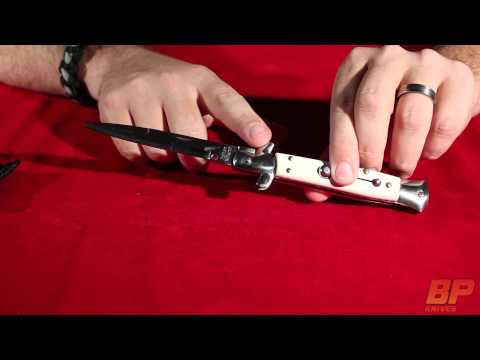 9" Anomaly Stiletto Automatic Knife w/ Faux Carbon Fiber Handles (Bayo)