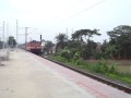 Down Akaltakht Express rushing past Gobra