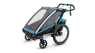 Мультиспортивная коляска Thule Chariot Sport для 1ребенка, сине-салатовая - изображение 6