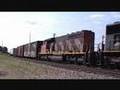 Funny Engine Arrangement on a CN Railway Freight Train