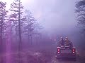 Pine Barrens brush fire crowning