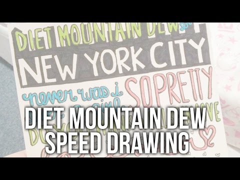 how to draw mtn dew logo