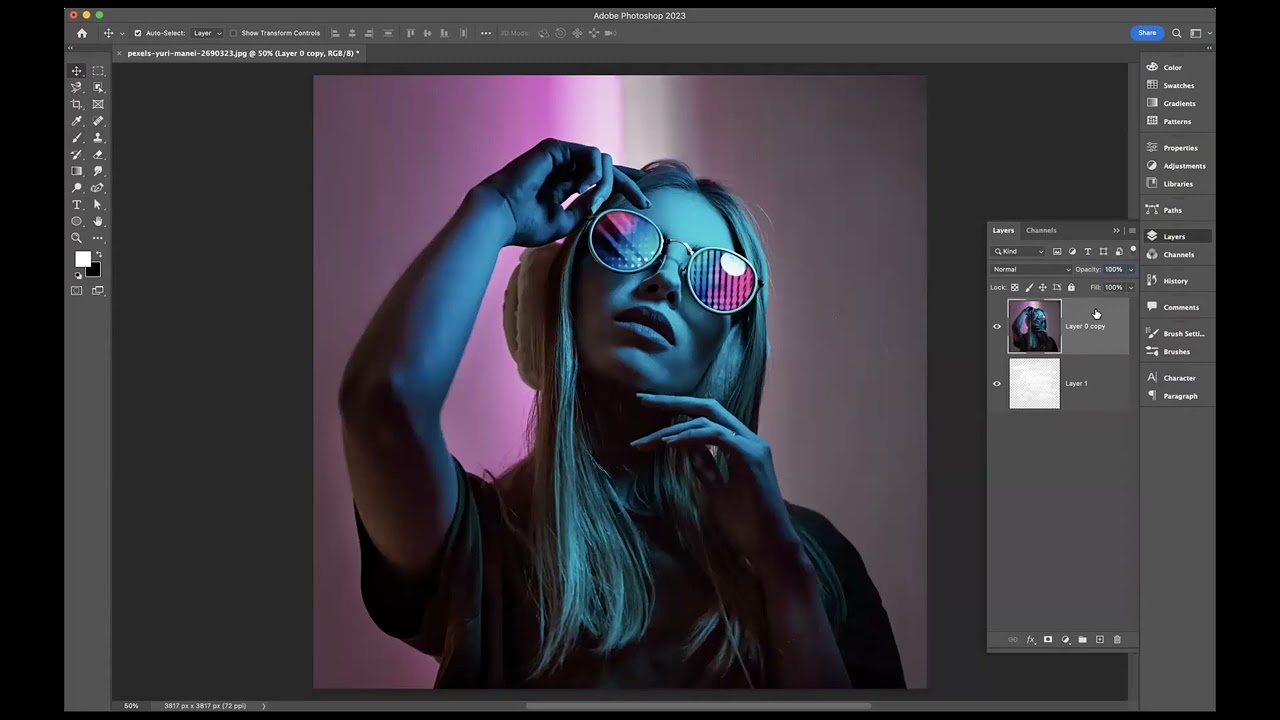 Brush Stroke effect - Adobe Photoshop