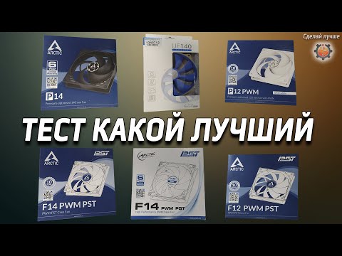 Какой кулер тихий, тест на шум вентиляторов для корпуса, Arctic cooling F12. F14. P12. P14.