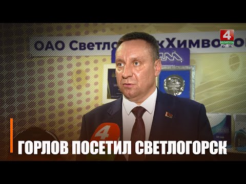 Горлов с рабочей поездкой посетил Светлогорский район видео