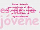 ENJES 2008 AGUASCALIENTES AaA ANTES LA CELEBRACION CON EL PADRE ARTEMIO ORTIZ ASISTENTE NACIONAL D LA RENOVACION CONSAGRA A DIOS A LOS CHICOS DE LA AVANZADA D LA DIOCESIS DE AGUASCALIENTES