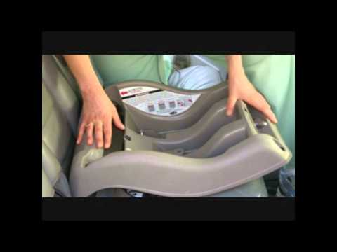 how to fasten an infant car seat