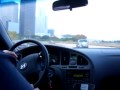 driving on I-45 towards downtown houston