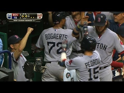 Video: Pedroia adds insurance with sac fly