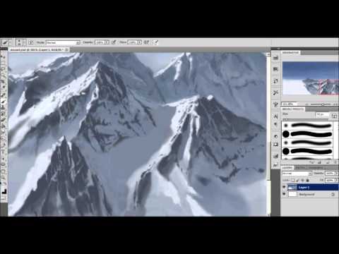 how to draw mountains