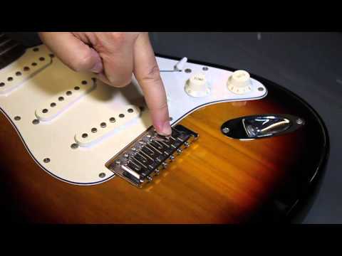 how to fit electric guitar strings