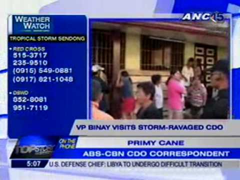 VP Binay visits storm-ravaged CDO