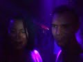 Diana Ball in a club with friends