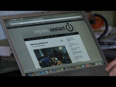 Fixing broken gadgets at London’s ‘restart parties’