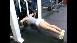 Chest exercises - Smith machine ladder push ups