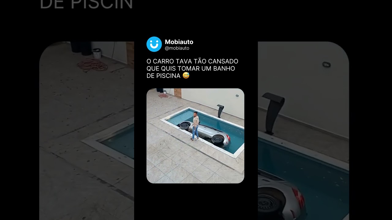 CARRO TOMANDO BANHO DE PISCINA? 🤣
