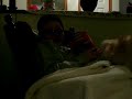 Old Lady in Chair Under Wool Blanket Old Lady in Chair Under Wool Blanket
