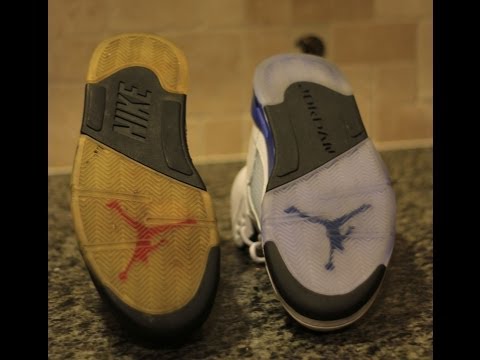 how to turn yellow soles white