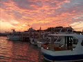 dawn and sunset in sea and lagoon