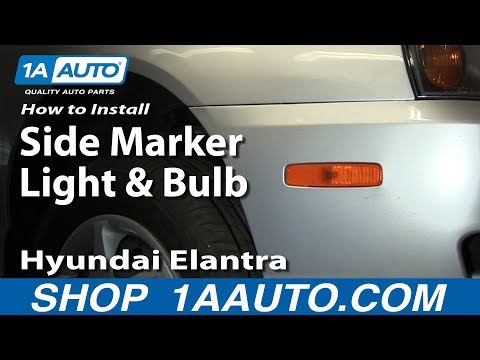 How To Install Replace Side Marker Light and Bulb Hyundai Elantra 01-06 1AAuto.com
