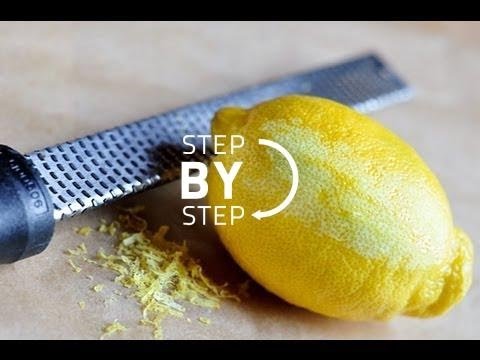 how to rind a lemon