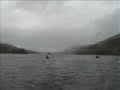 Sailing on Loch Oich, Scotland. Part of the Caledonian Canal