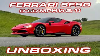 Ferrari is HERE, BUT one Problem.... * Unboxing the 1,000 HP Ferrari SF90 and first 0-60 MPH Testing by DragTimes