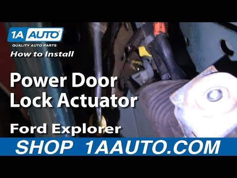 How To Install Replace Power Door Lock Actuator Ford Explorer Lincoln Mercury 88-03 1AAuto.com