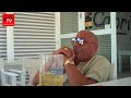Roberto explains the hidden meaning of putsobudha, Psarou beach, Mykonos - www.localtvworld.com 2008