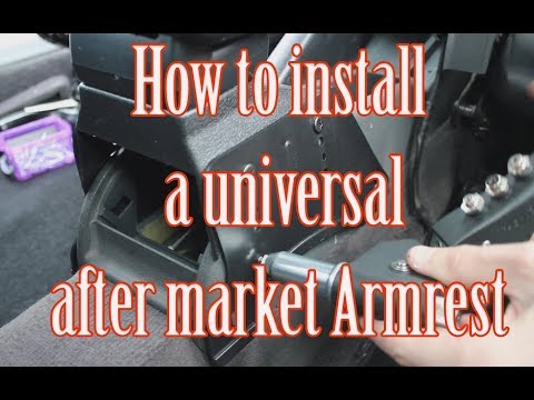 How to install an after market Armrest install into an Audi A3