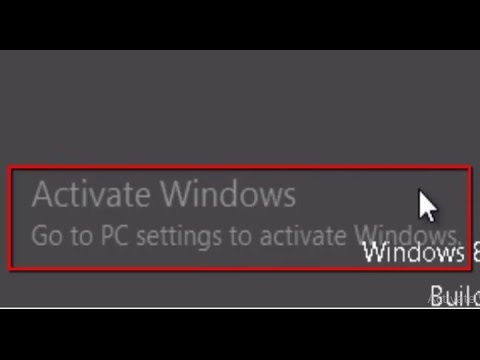 How to remove "Activate Windows Go to PC settings to activate Windows" Watermark in windows 8/8.1/10