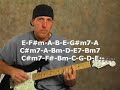 Learn guitar online chord changing open to bar exercises