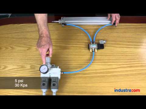 how to control pneumatic cylinder speed
