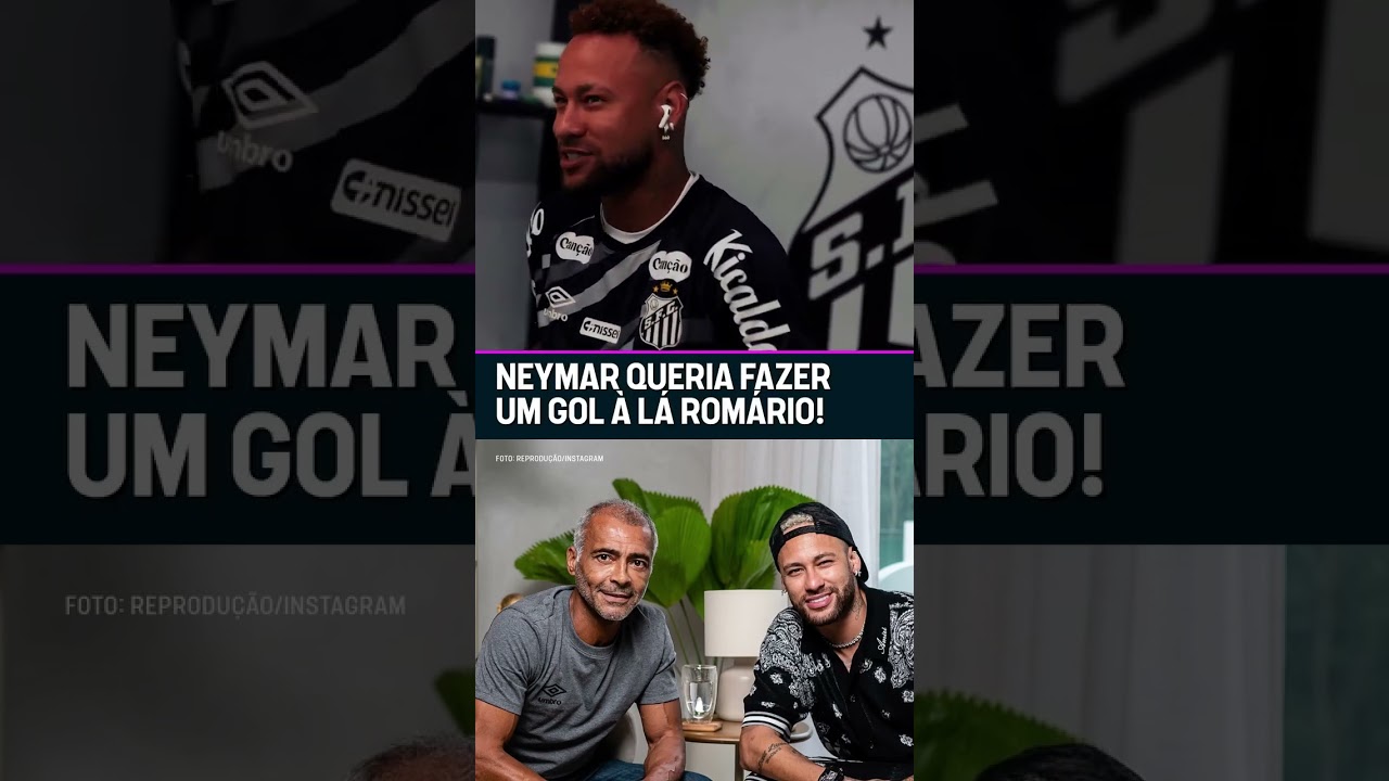 CRAQUE SE INSPIRA EM CRAQUE, NÉ? O NEYMAR TAVA QUERENDO FAZER UM GOL À LÁ ROMÁRIO! #shorts