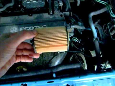 how to change oil filter on vectra b