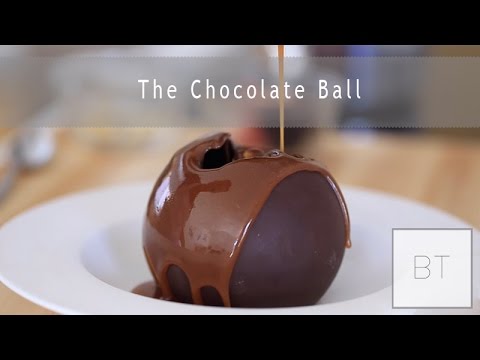 This Delicious Chocolate Sphere Melts Away To Reveal Ice Cream Inside