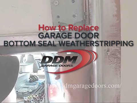 how to weather seal garage door