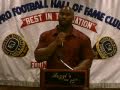 LeCharles Bentley Speaks at Pro Football HOF Club Luncheon