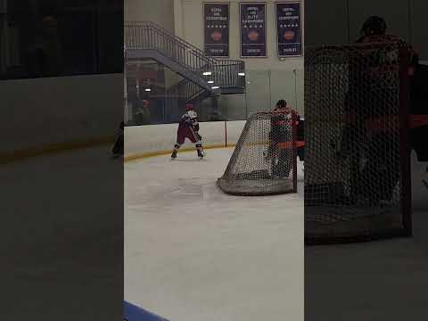 Control puck behind goal line