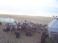 JD 8630 air seeder turning