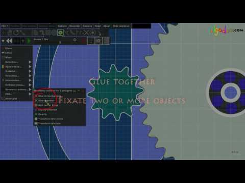 Algodoo - Tutorial - Gears and collision groups