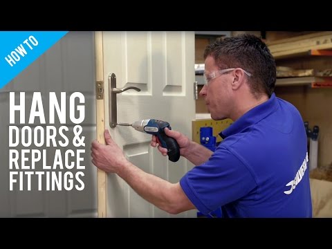 how to put hinges on a door