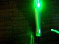 videos de 100mW green laser beam