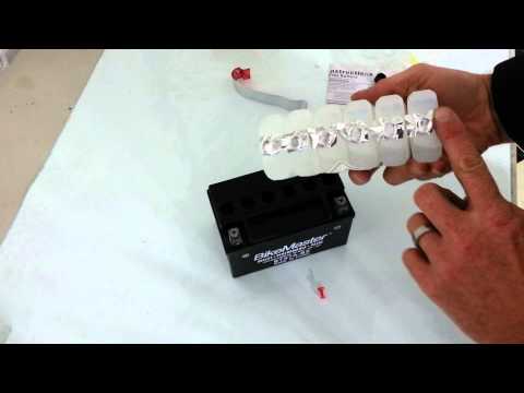 how to fill motorcycle battery