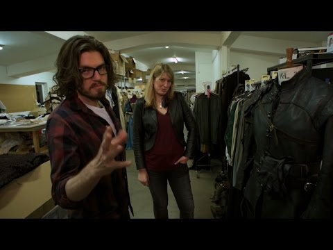 Costume tour with Tom Burke (Athos) - The Musketeers: Series 3 - BBC One