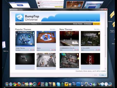 Bump Top - Onde baixar , como usar e como por temas