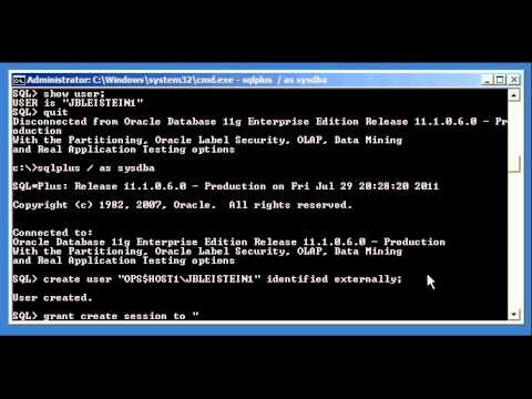 how to enable os authentication in oracle