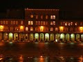 Szeged, a town in the Hungarian countryside seen by night.